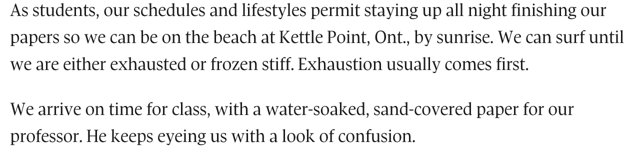 The Globe and Mail Excerpt